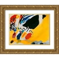 thumbnail image 1 of Kandinsky, Wassily 14x12 Gold Ornate Wood Framed with Double Matting Museum Art Print Titled - Impression III (Concert), 1 of 4