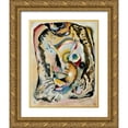 thumbnail image 1 of Kandinsky, Wassily 15x18 Gold Ornate Wood Framed with Double Matting Museum Art Print Titled - Painting on light ground 1916, 1 of 4