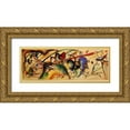 thumbnail image 1 of Kandinsky, Wassily 32x14 Gold Ornate Wood Framed with Double Matting Museum Art Print Titled - Picture with white border 1913, 1 of 4