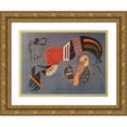 thumbnail image 1 of Kandinsky, Wassily 32x25 Gold Ornate Wood Framed with Double Matting Museum Art Print Titled - Tempered Elan 1944, 1 of 4