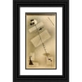 thumbnail image 1 of Kandinsky, Wassily 9x14 Black Ornate Wood Framed with Double Matting Museum Art Print Titled - Taut Line 1931, 1 of 4