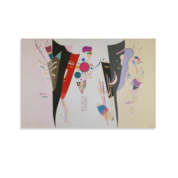 Kandinsky Wassily Accord Réciproque Wall Decoration Painting Artworks Picture Print Poster Wall Art Painting Canvas Gift Decor Home Posters Decorative 16x24inch(40x60cm)