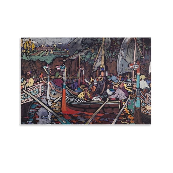 Kandinsky Wassily Lied Wall Decoration Painting Canvas Art Poster and Wall Art Picture Print Modern Family bedroom Decor Posters 16x24inch(40x60cm)