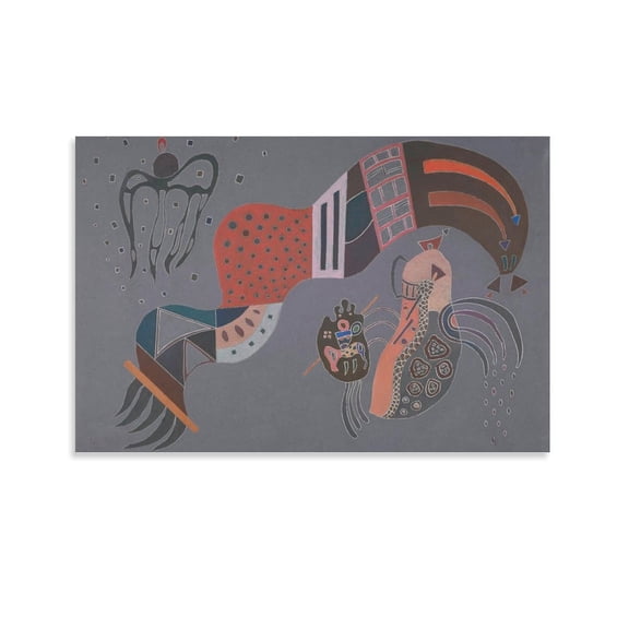 Kandinsky Wassily Moderate Momentum Wall Decoration Painting Room Aesthetic Poster Print Art Wall Painting Canvas Posters Gifts Modern Bedroom Decor 12x18inch(30x45cm)