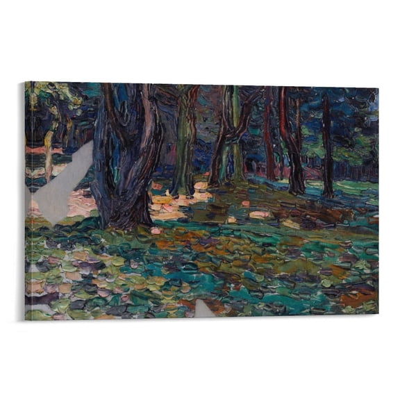 Kandinsky Wassily Park Von Saint-Cloud Wall Decoration Painting Posters Wall Art Painting Canvas Gift Living Room Prints Bedroom Decor Poster Artworks 24x36inch(60x90cm)
