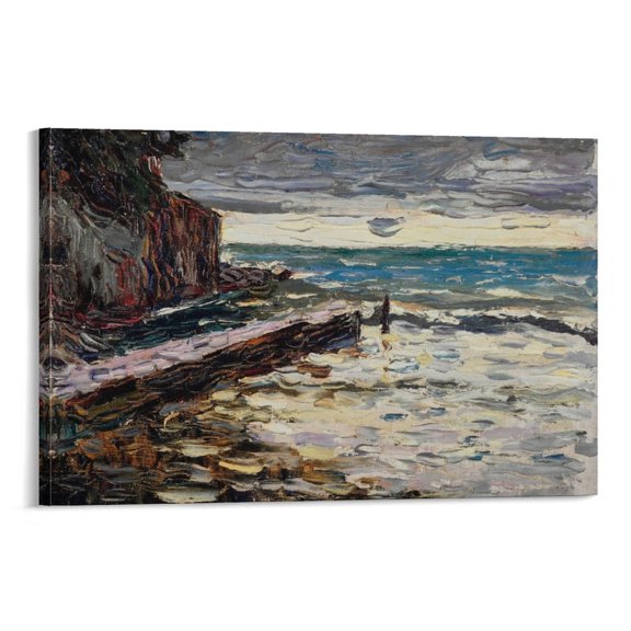 Kandinsky Wassily Rapallo Stürmische See Wall Decoration Painting Canvas Poster Wall Art Picture Prints Hanging Photo Gift Decor Home Posters Artworks 12x18inch(30x45cm)