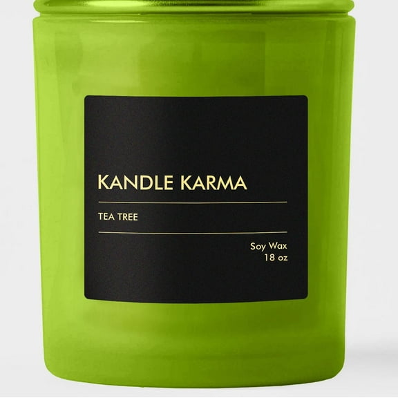 Kandle Karma Tea tree Scented Soy Wax Candle (500g/18oz)