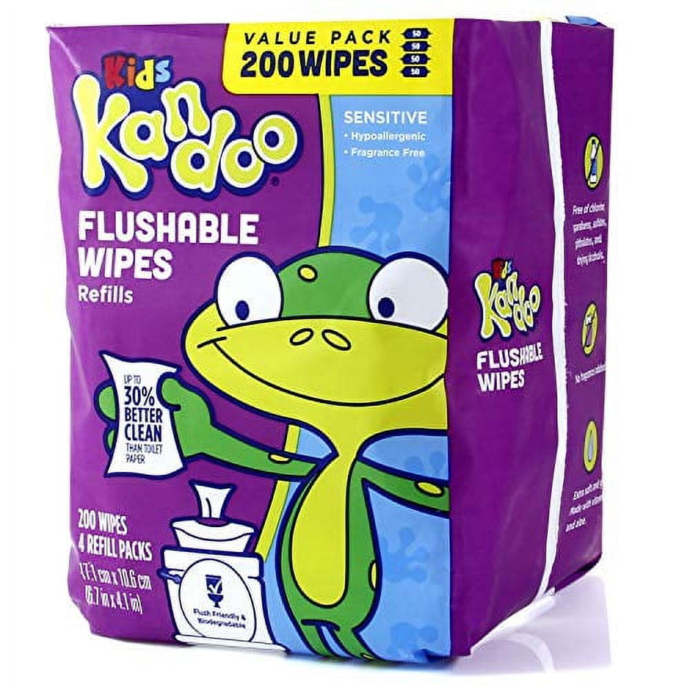 Kandoo Wipes for Baby and Kids, Hypoallergenic Potty Training Wet