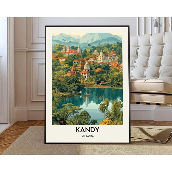 Kandy Sri Lanka Poster Unframed Paper Print