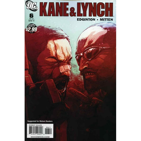Kane And Lynch #6 VF ; DC Comic Book