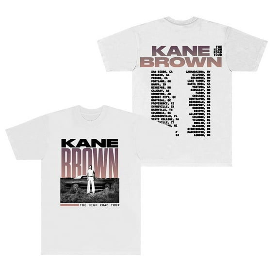 Kane Brown 2025 High Road Tour Unisex Short Sleeve Crewneck Tee - Fashion Top for Concert Fans