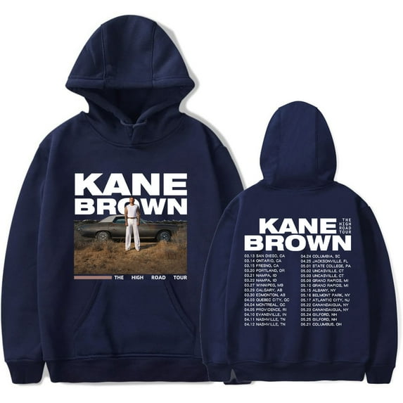 Kane Brown 2025 The High Road Tour Hooded Drawstring Pocket Sweatshirt Men/women concert Pullover