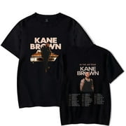 Kane Brown Air Tour Merchandise Goods for Fans Popular Reversible Print Unisex Fashionable Casual Short Sleeve Top