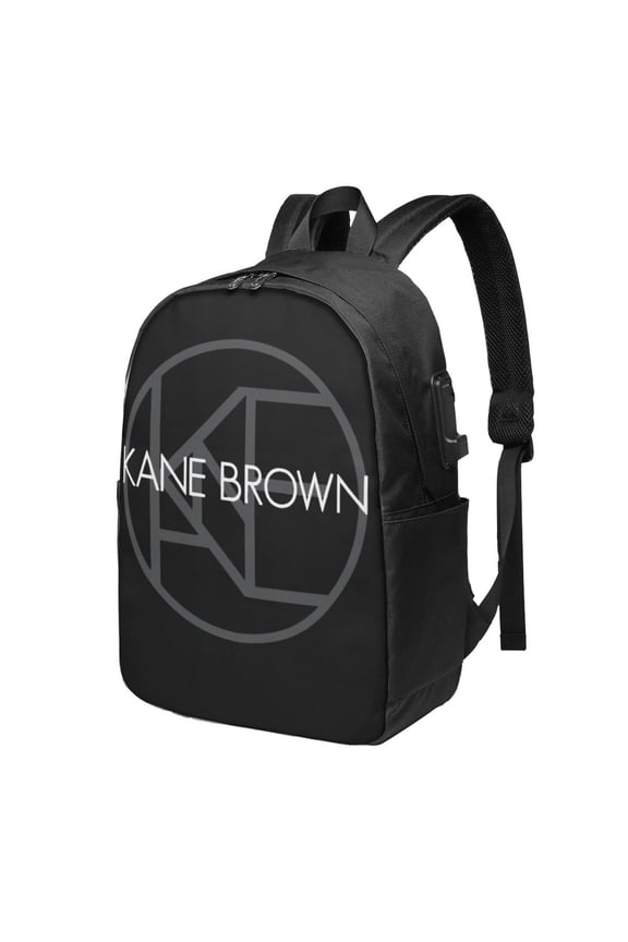 Kane Brown Backpack Fashion Travel Backpack Laptop Backpack 17 Inch External Usb Interface Headphone Line Interface