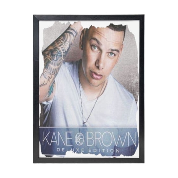 Kane Brown Black Framed Canvas Wall Art Fashion Decor, 12x16in Wall Decor For Living Room, Bedroom, Office