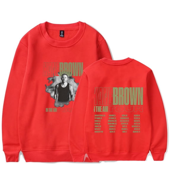 Kane Brown Black In The Air Tour Merch Crew Neck Sweatshirt Popular Graphics Print Unisex Trendy Casual Streetwear Sweatshirt