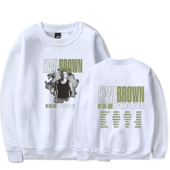 Kane Brown Black In The Air Tour Merch Crew Neck Sweatshirt Popular Graphics Print Unisex Trendy Casual Streetwear Sweatshirt
