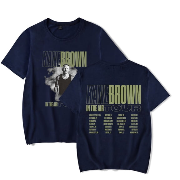 Kane Brown Black In The Air Tour T-Shirt Popular Reversible Print Unisex Fashionable Casual Short Sleeve Top