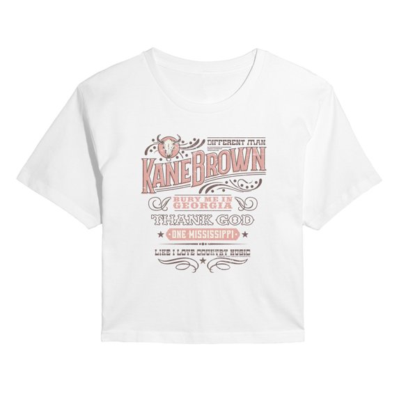 Kane Brown - Different Man - Juniors Cropped Graphic T-Shirt