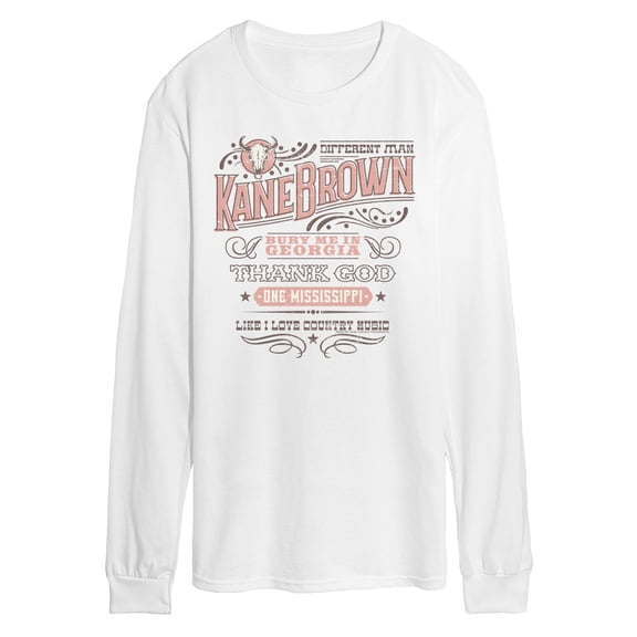 Kane Brown - Different Man - Men's Long Sleeve Graphic T-Shirt