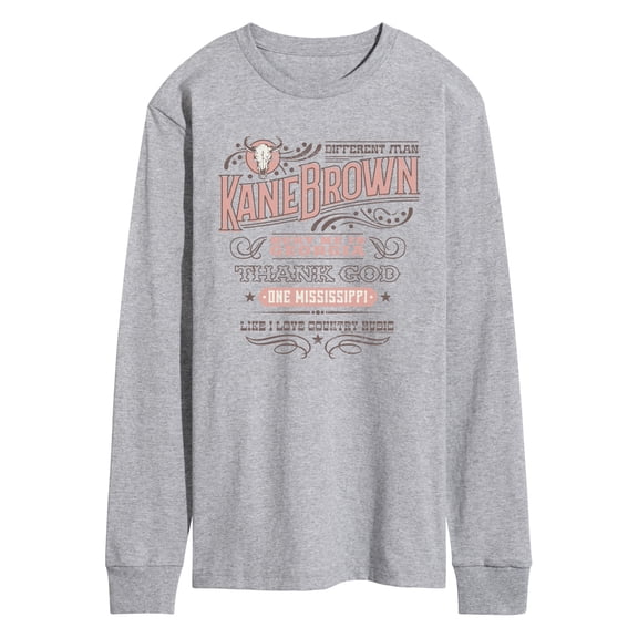 Kane Brown - Different Man - Men's Long Sleeve Graphic T-Shirt