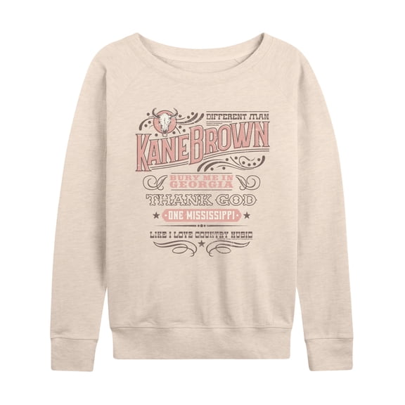 Kane Brown - Different Man - Women's French Terry Long Sleeve Pullover