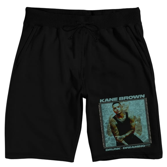 Kane Brown Drunk or Dreaming Men's Black Sleep Pajama Shorts-Medium