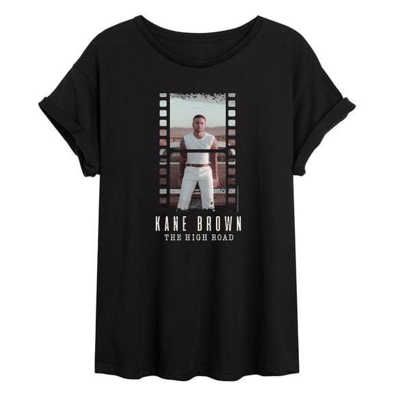Kane Brown - Film Strip - Juniors Oversized Graphic T-Shirt