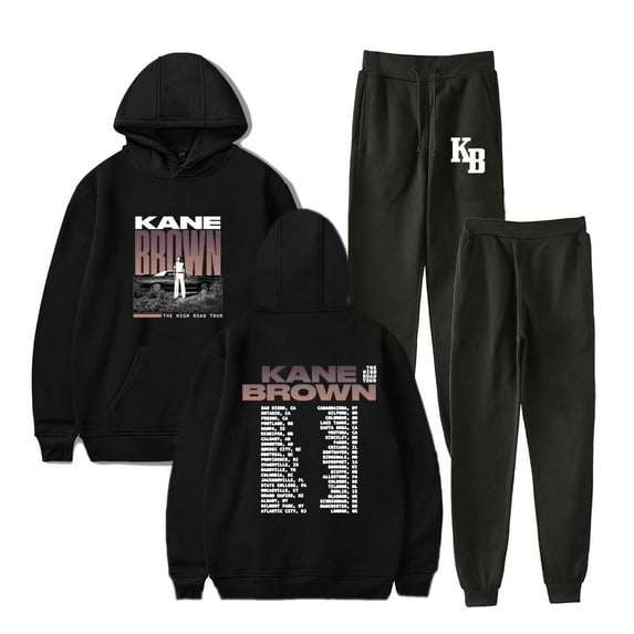Kane Brown High Road Tour 2025 Merch Hoodies Jogger Pants Set Unisex Fashion Streetwear Sweatshirts
