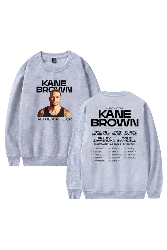 Kane Brown In The Air Tour 2023 Merch Sweatshirt Crewneck Long Sleeve Streetwear Women Men Hip Hop Clothes