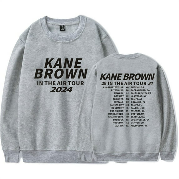 Kane Brown In The Air Tour 2024 Sweatshirt Hip Hop Crewneck Unique Longsleeve Top