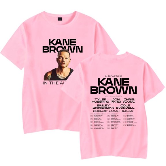 Kane Brown In The Air Tour Merch Popular Reversible Print Unisex Fashionable Casual Short Sleeve Top