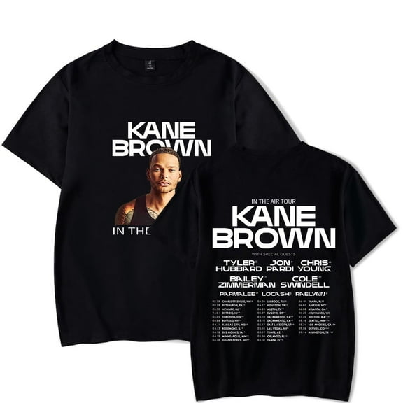 Kane Brown In The Air Tour Merch Popular Reversible Print Unisex Fashionable Casual Short Sleeve Top