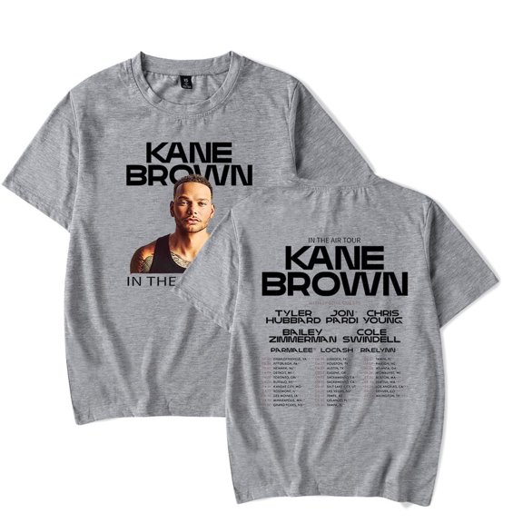 Kane Brown In The Air Tour Merch Popular Reversible Print Unisex Fashionable Casual Short Sleeve Top