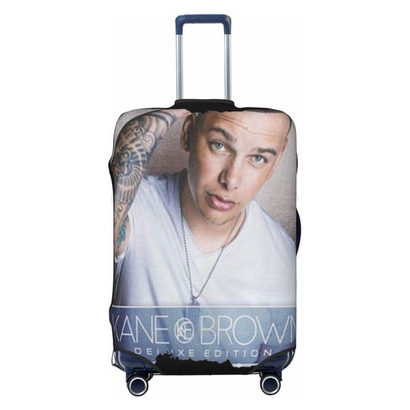 Kane Brown Luggage Cover Approved Travel Suitcase Protector Elastic Washable Baggage Covers For 29-32 Inch Luggage