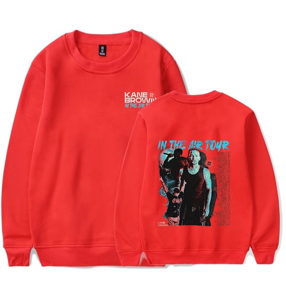Kane Brown Merch  IN THE AIR TOUR crew neck sweatshirt  Popular Graphics Unisex Trendy Casual Streetwear