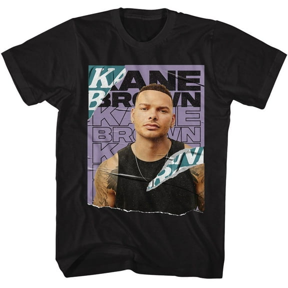 Kane Brown Ripped Black Adult T-Shirt Lt