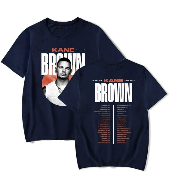 Kane Brown T-shirts IN THE AIR TOUR 2024 concert Merch print Unisex Trend Casual Short Sleeve Top