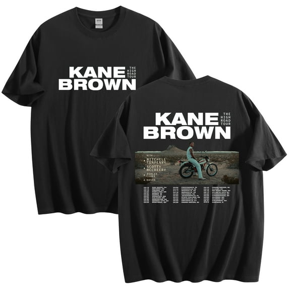 Kane Brown The High Road 2025 Tour Cotton T-Shirt Women Men Crewneck Casual Short Sleeve Tee