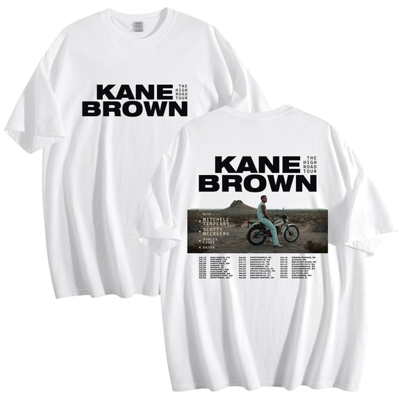 Kane Brown The High Road 2025 Tour Cotton T-Shirt Women Men Crewneck Casual Short Sleeve Tee