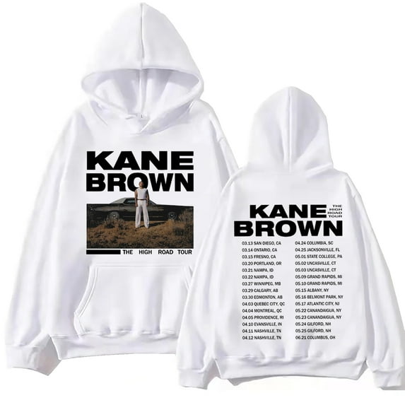 Kane Brown The High Road 2025 Tour Hoodie Harajuku Hip Hop Pullover Tops Unisex Fashion Sweatshirt Pullover Casual Streetwear