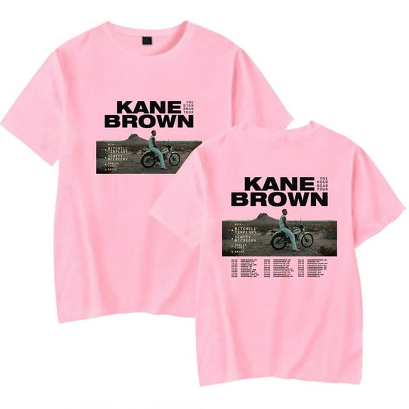 Kane Brown The High Road 2025 Tour Merch T-Shirt Women Men Casual Crewneck Short Sleeve Fashion Tee