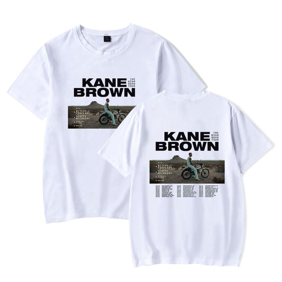 Kane Brown The High Road 2025 Tour Merch T-Shirt Women Men Casual Crewneck Short Sleeve Fashion Tee