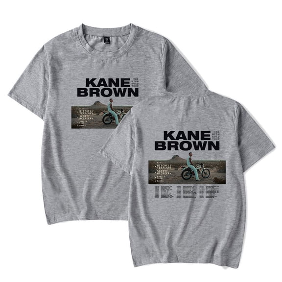 Kane Brown The High Road 2025 Tour Merch T-Shirt Women Men Casual Crewneck Short Sleeve Fashion Tee