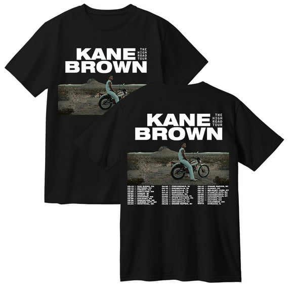 Kane Brown The High Road Tour 2025 Cotton Tshirt Casual Short Sleeve Hip Hop Tops Tees