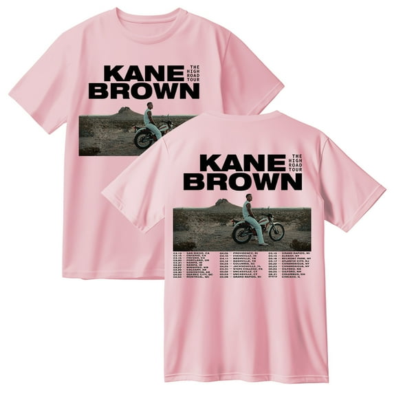 Kane Brown The High Road Tour 2025 Cotton Tshirt Casual Short Sleeve Hip Hop Tops Tees