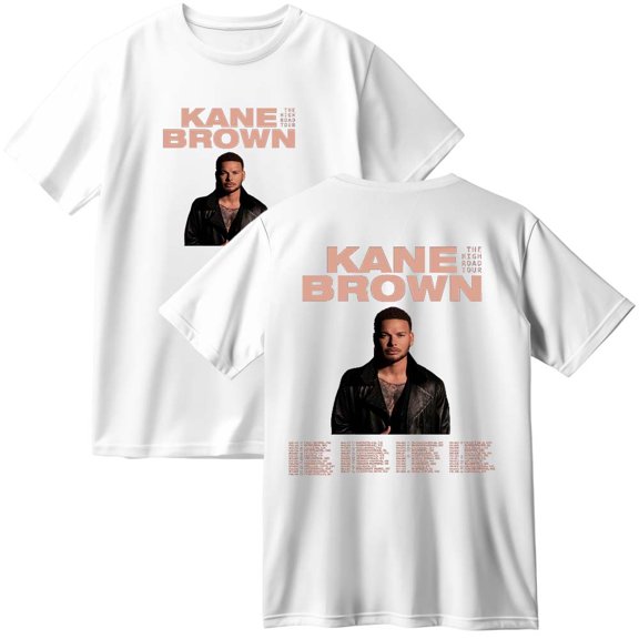 Kane Brown The High Road Tour 2025 Merch Cotton T-Shirt Women Men Casual Crewneck Short Sleeve Tee