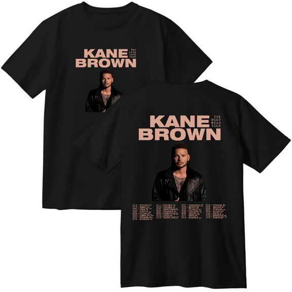 Kane Brown The High Road Tour 2025 Merch Cotton T-Shirt Women Men Casual Crewneck Short Sleeve Tee