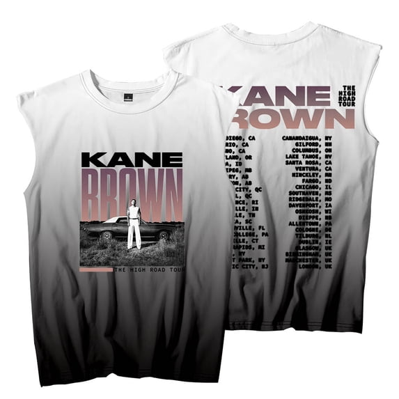 Kane Brown The High Road Tour 2025 Merch Sleeveless T-Shirts Summer Unisex Fashion Tank Tops Tee