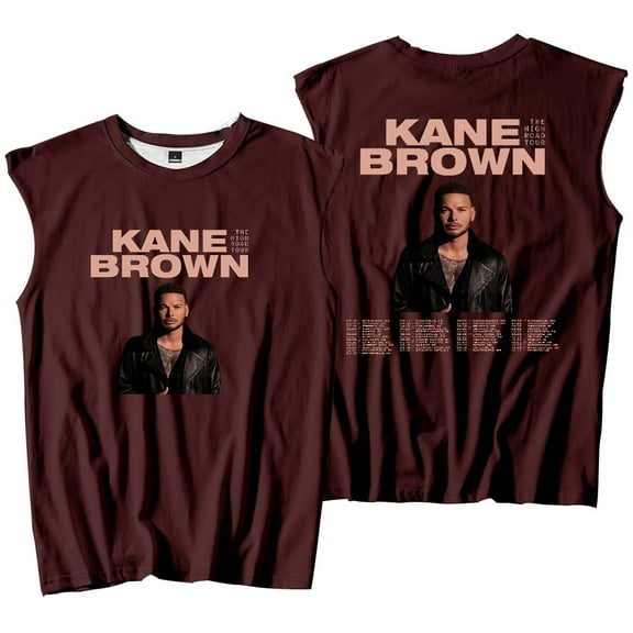Kane Brown The High Road Tour 2025 Merch Tank Tops Sleeveless Sport Vest Women Men Casual Outdoor Sportwear